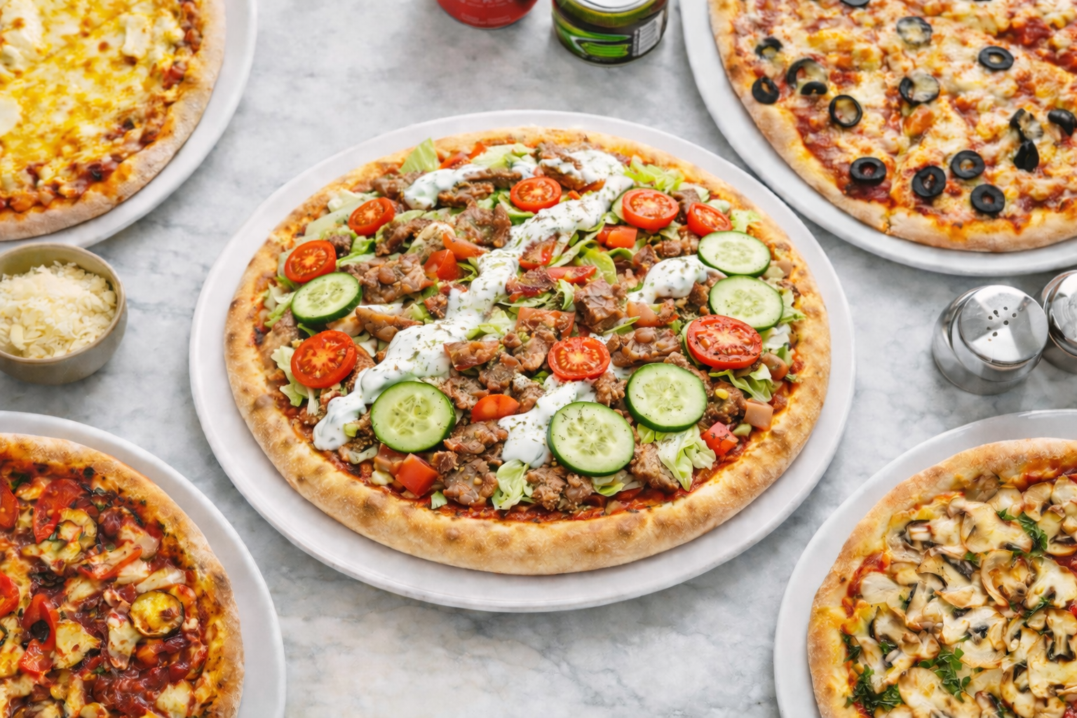 Salat pizza