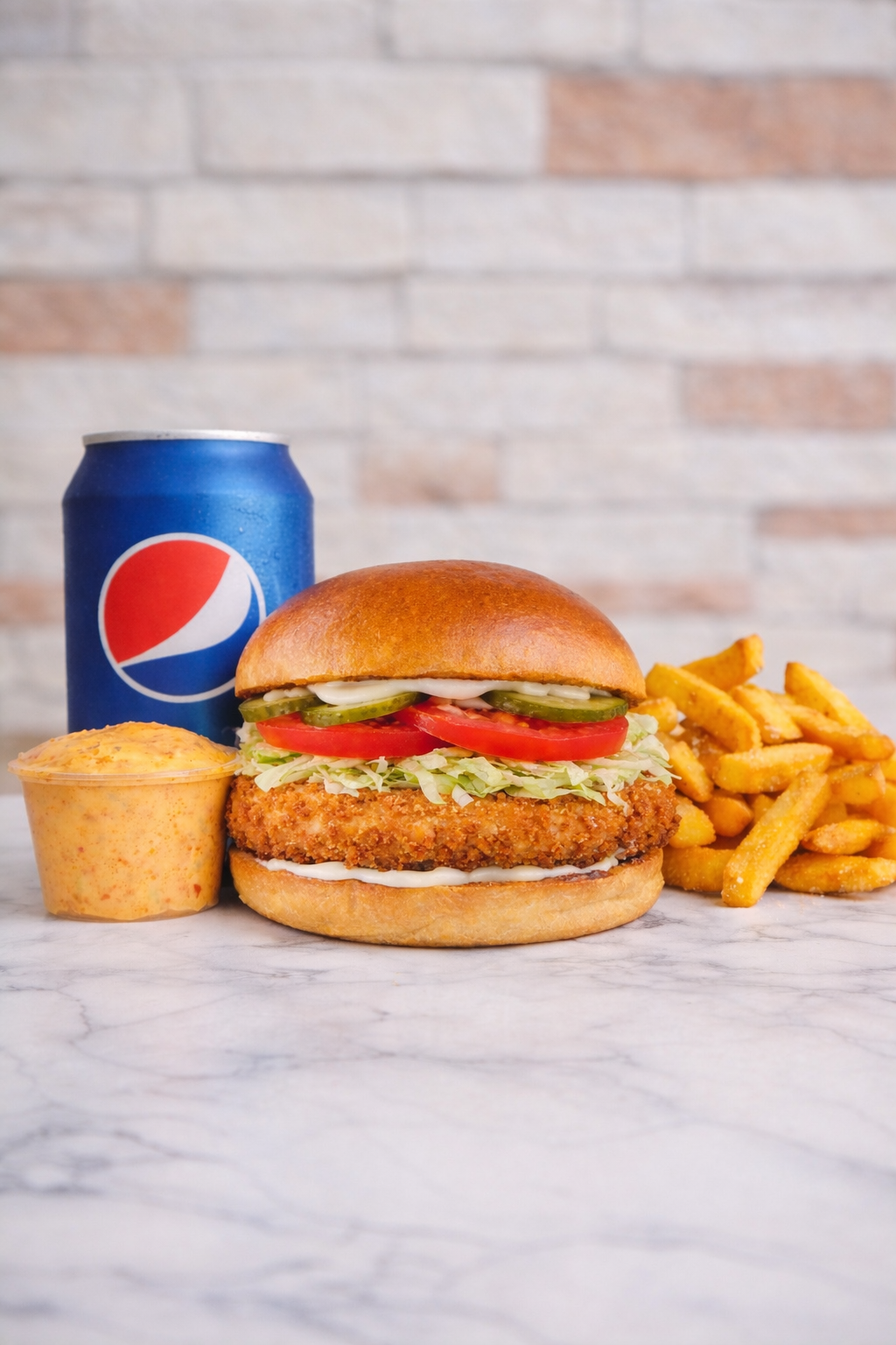 Kyllingeburger menu (135)